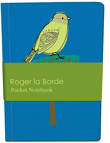 Roger la Borde Modern Birds Pocket Notebook featuring artwork by Repeat Repeat