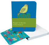 Roger la Borde Modern Birds Pocket Notebook featuring artwork by Repeat Repeat
