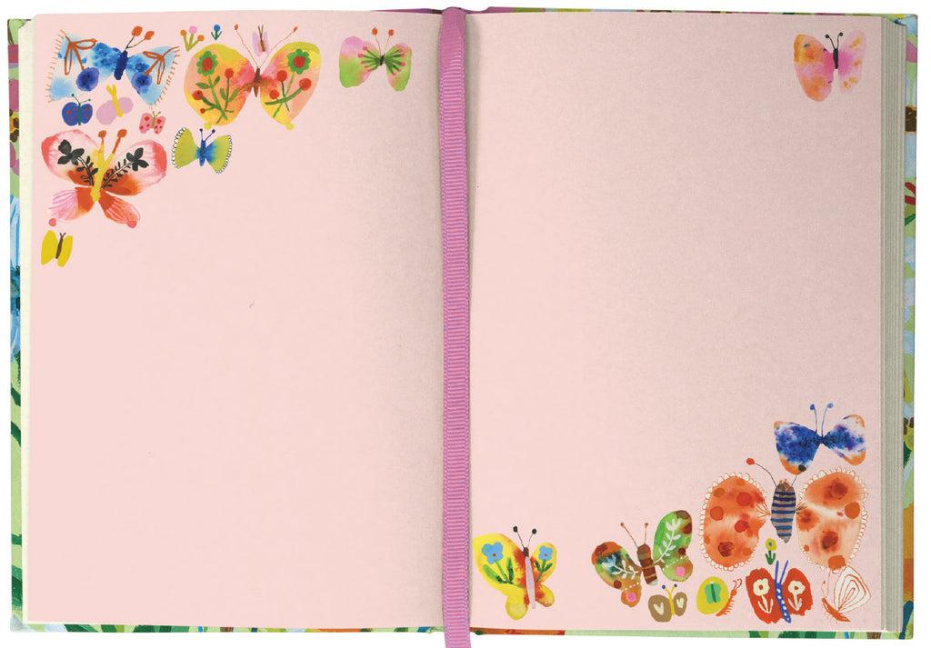 Roger la Borde Flower Field Illustrated Journal featuring artwork by Carolyn Gavin