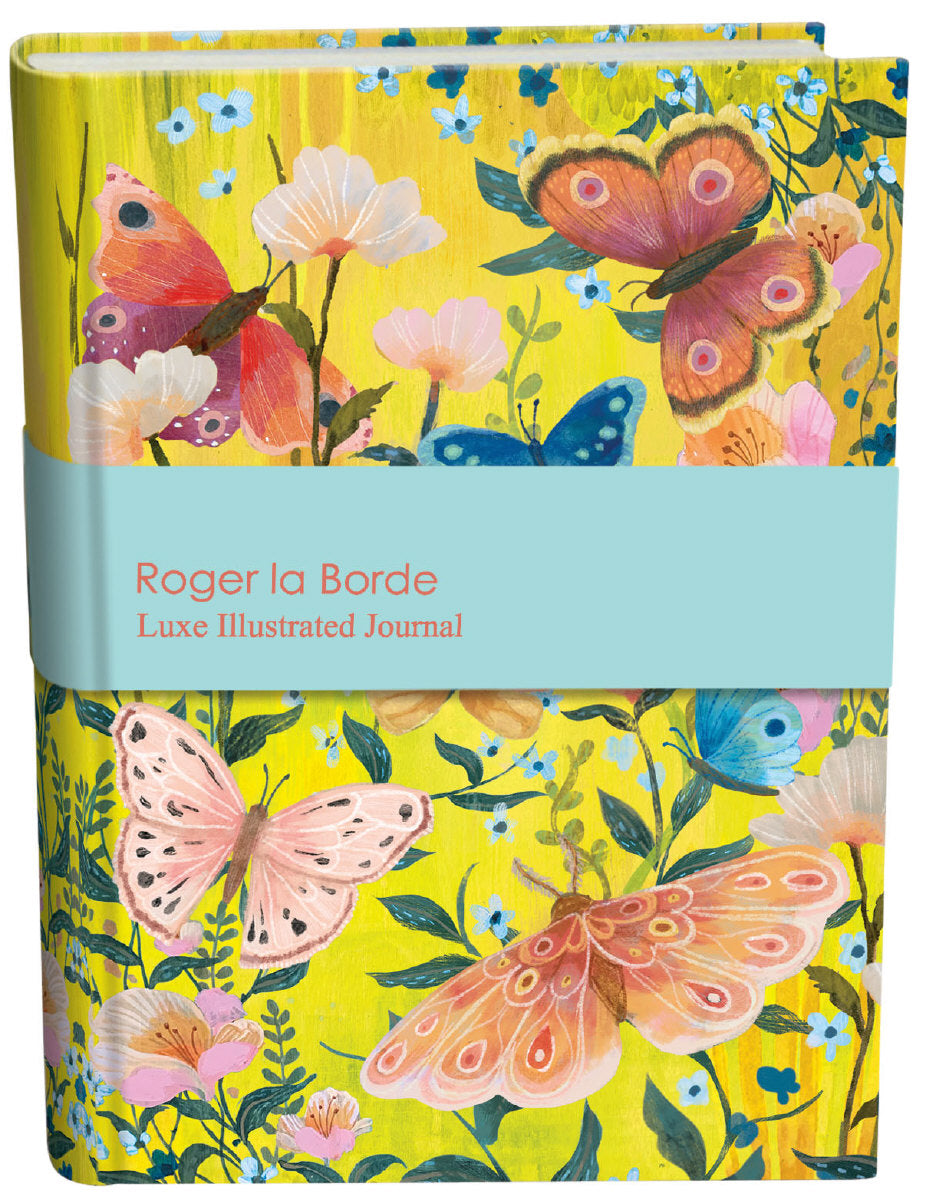 Roger la Borde Butterfly Ball Illustrated Journal featuring artwork by Kendra Binney