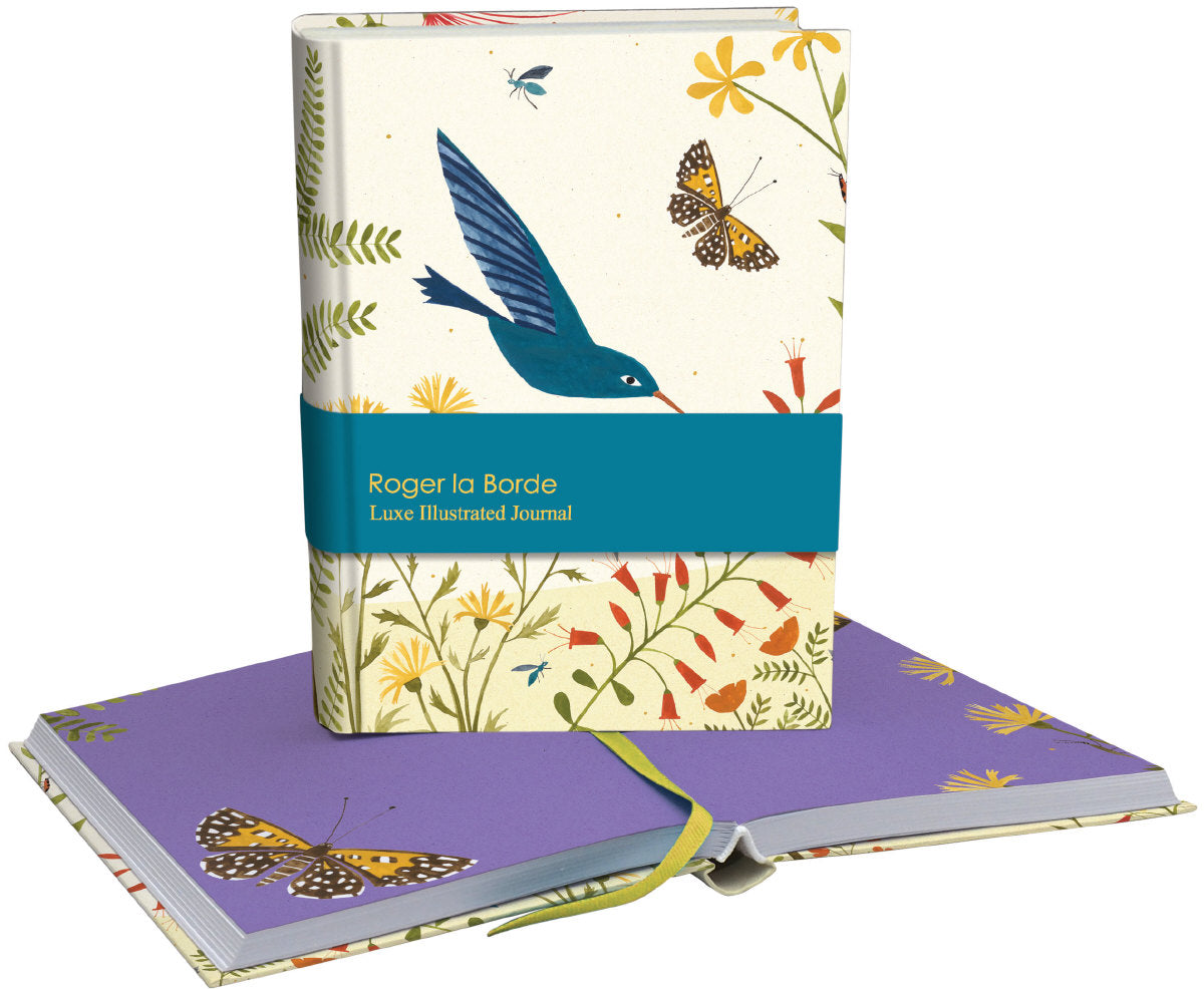 Roger la Borde Hummingbird Illustrated Journal featuring artwork by Lara Hawthorne