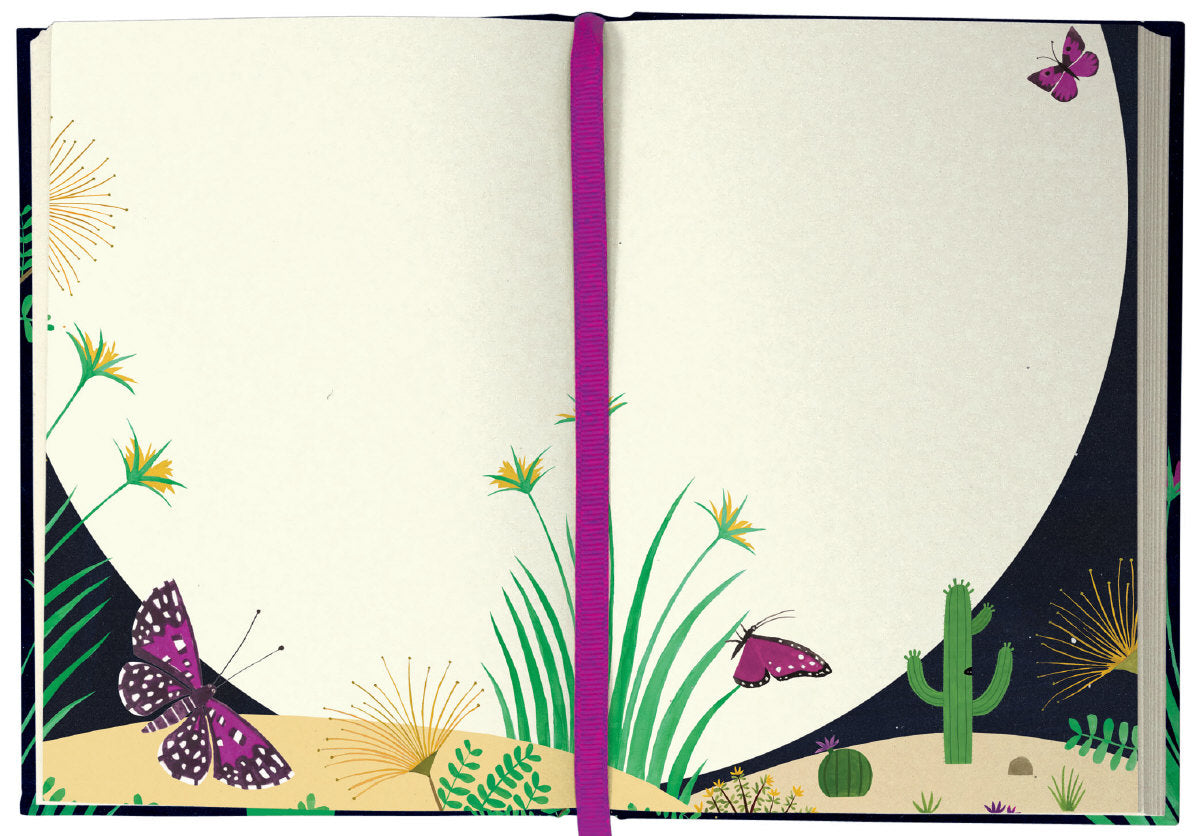 Roger la Borde Night Flower Illustrated Journal featuring artwork by Lara Hawthorne