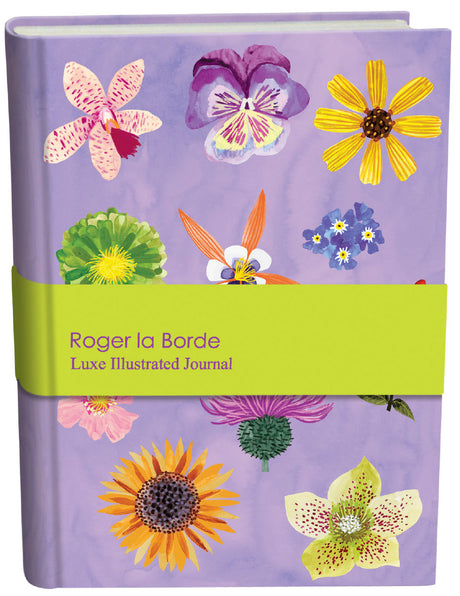 Roger la Borde Floral Supernova Illustrated Journal featuring artwork by Katie Vernon