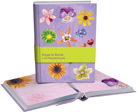 Roger la Borde Floral Supernova Illustrated Journal featuring artwork by Katie Vernon