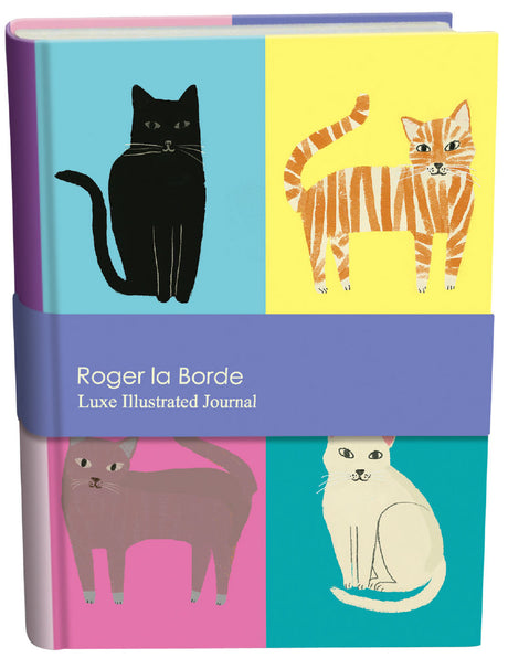 Roger la Borde Cat Etiquette Illustrated Journal featuring artwork by Anne Bentley