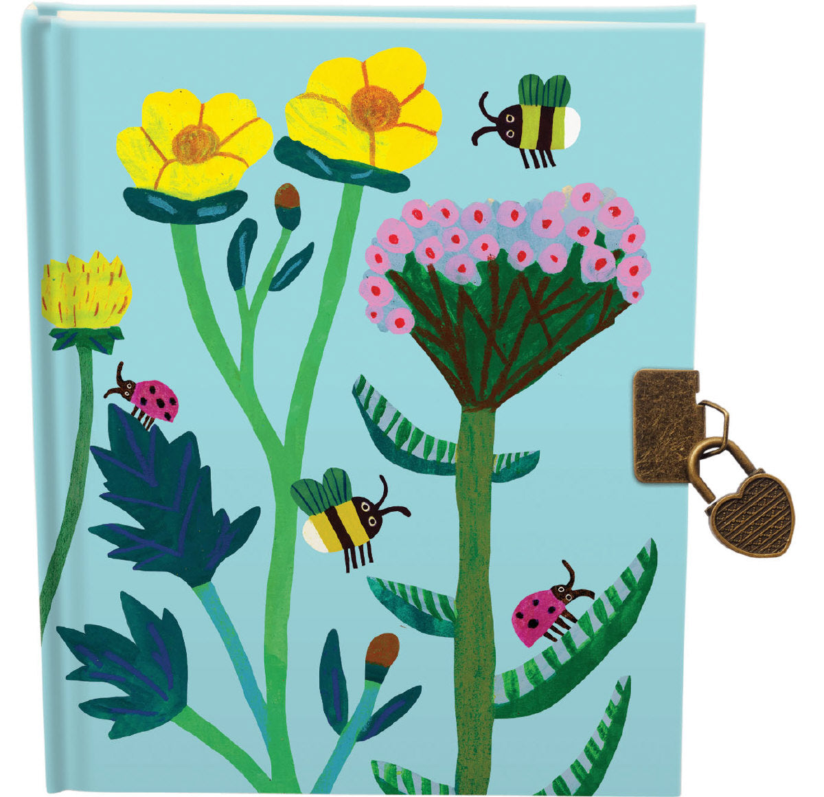 Roger la Borde Honey Lockable Journal featuring artwork by Monika Forsberg