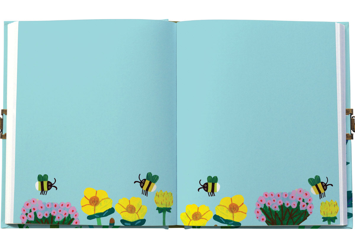 Roger la Borde Honey Lockable Journal featuring artwork by Monika Forsberg