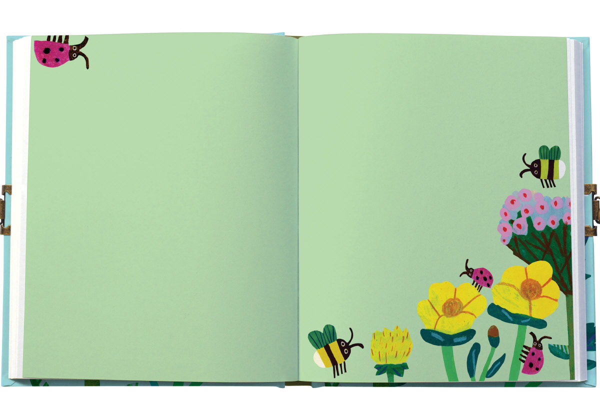 Roger la Borde Honey Lockable Journal featuring artwork by Monika Forsberg