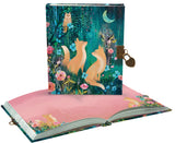 Roger la Borde Moonlit Meadow Lockable Journal featuring artwork by Kendra Binney