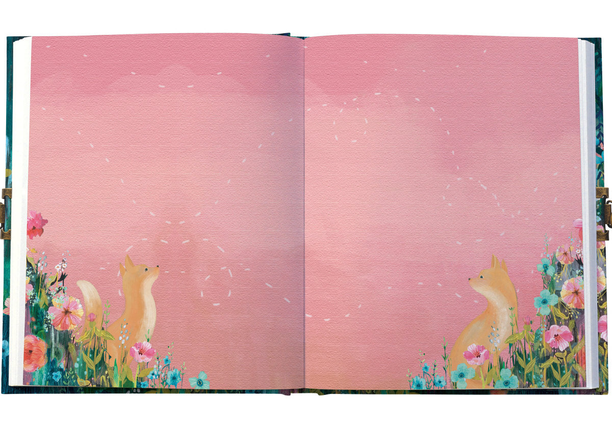 Roger la Borde Moonlit Meadow Lockable Journal featuring artwork by Kendra Binney