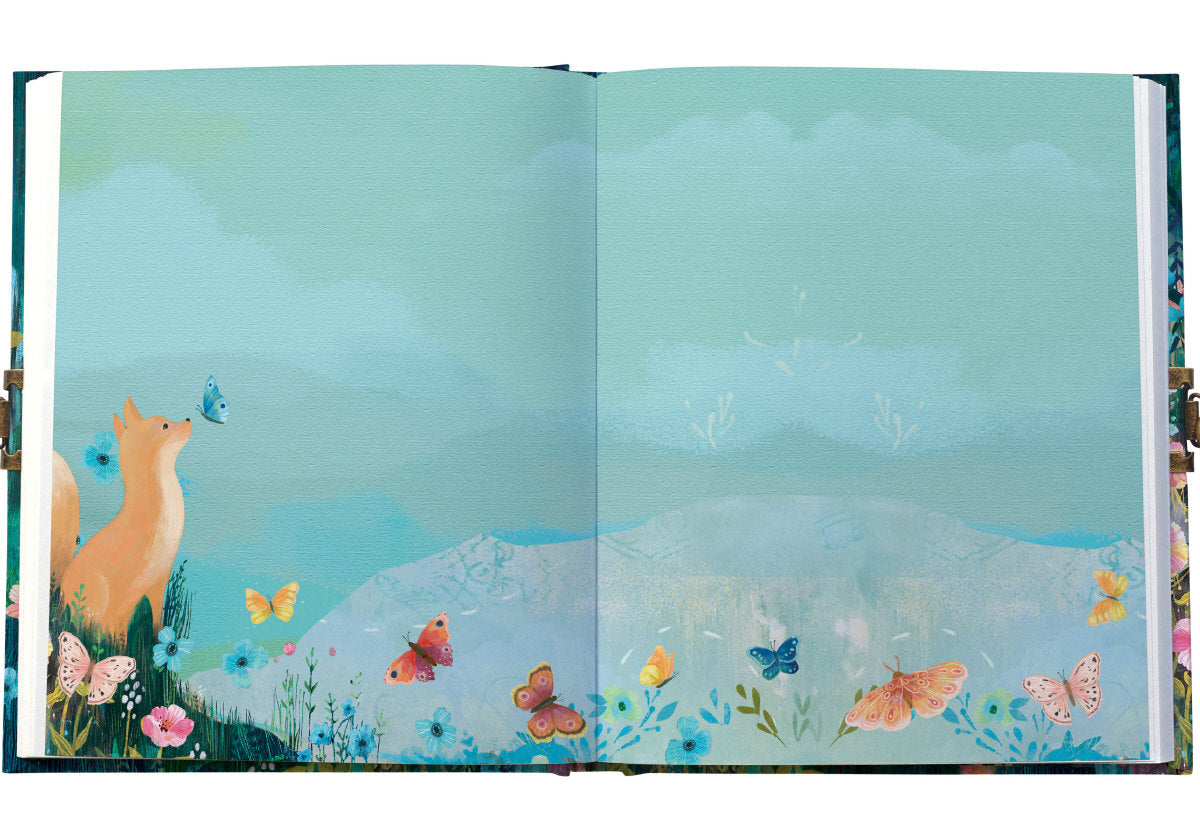 Roger la Borde Moonlit Meadow Lockable Journal featuring artwork by Kendra Binney