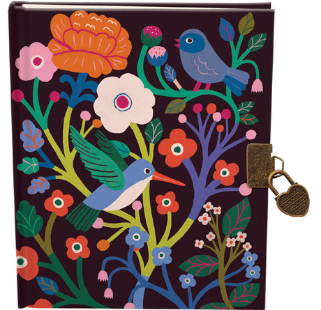 Roger la Borde Birdsong Lockable Journal featuring artwork by Monika Forsberg