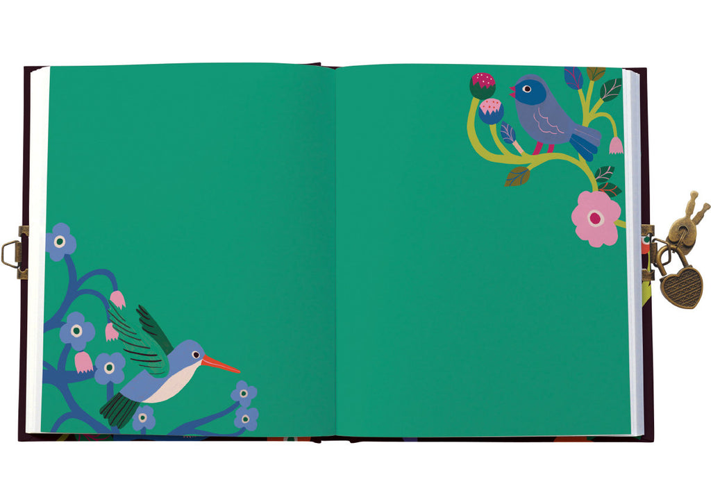 Roger la Borde Birdsong Lockable Journal featuring artwork by Monika Forsberg