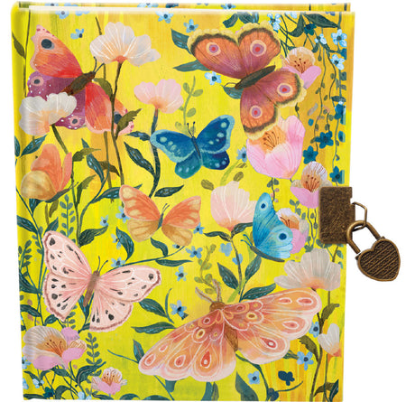 Roger la Borde Butterfly Ball Lockable Journal featuring artwork by Kendra Binney