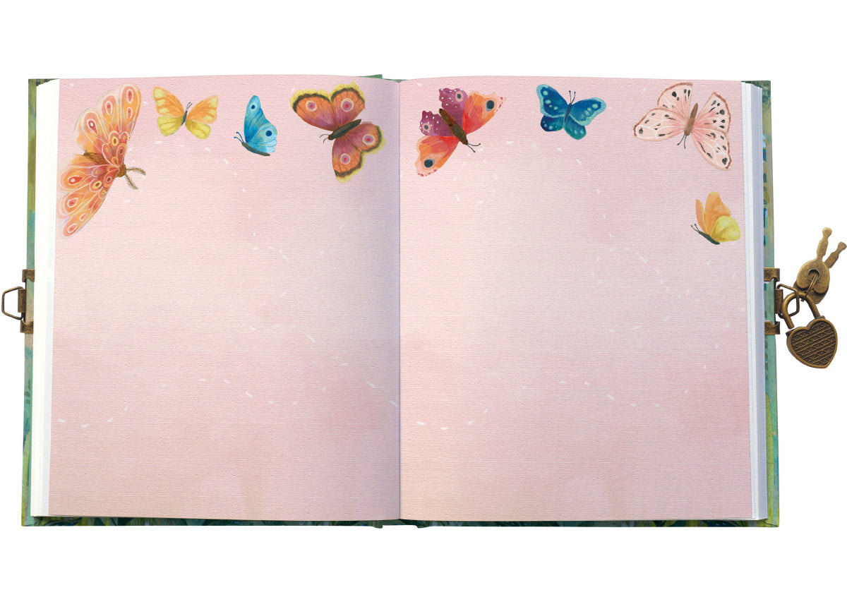 Roger la Borde Butterfly Ball Lockable Journal featuring artwork by Kendra Binney