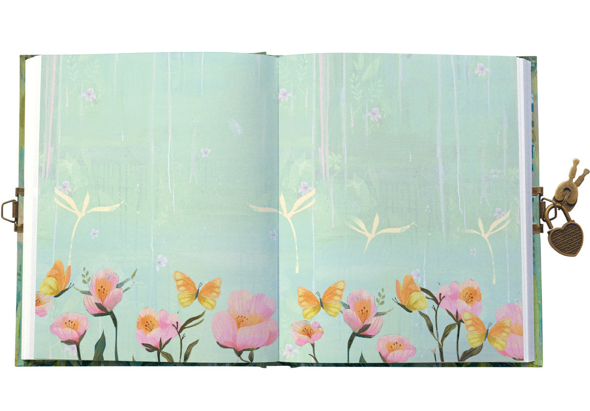 Roger la Borde Butterfly Ball Lockable Journal featuring artwork by Kendra Binney