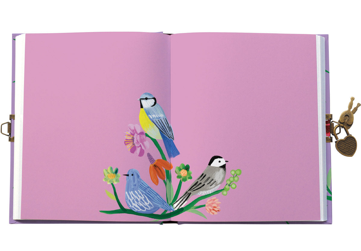 Roger la Borde Birdhaven Lockable Journal featuring artwork by Katie Vernon