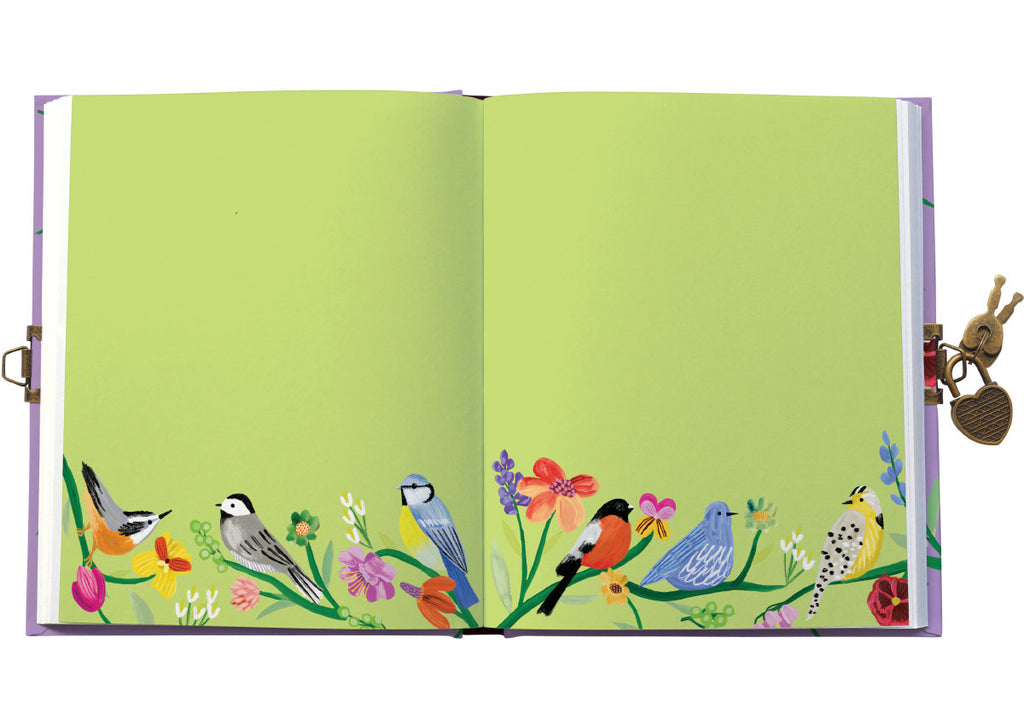 Roger la Borde Birdhaven Lockable Journal featuring artwork by Katie Vernon