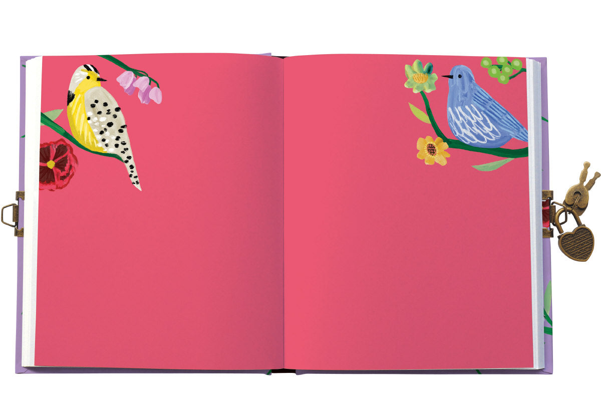 Roger la Borde Birdhaven Lockable Journal featuring artwork by Katie Vernon