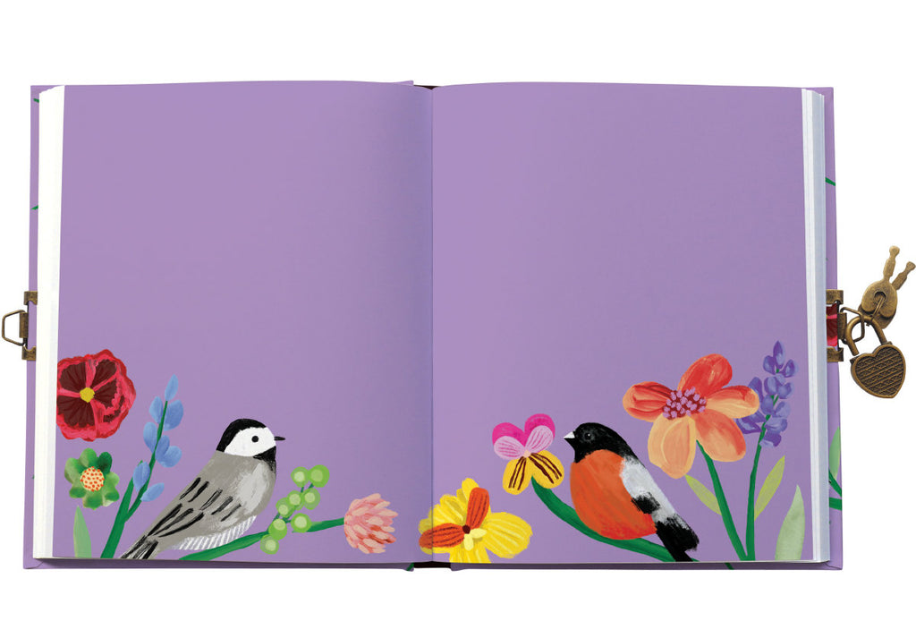 Roger la Borde Birdhaven Lockable Journal featuring artwork by Katie Vernon