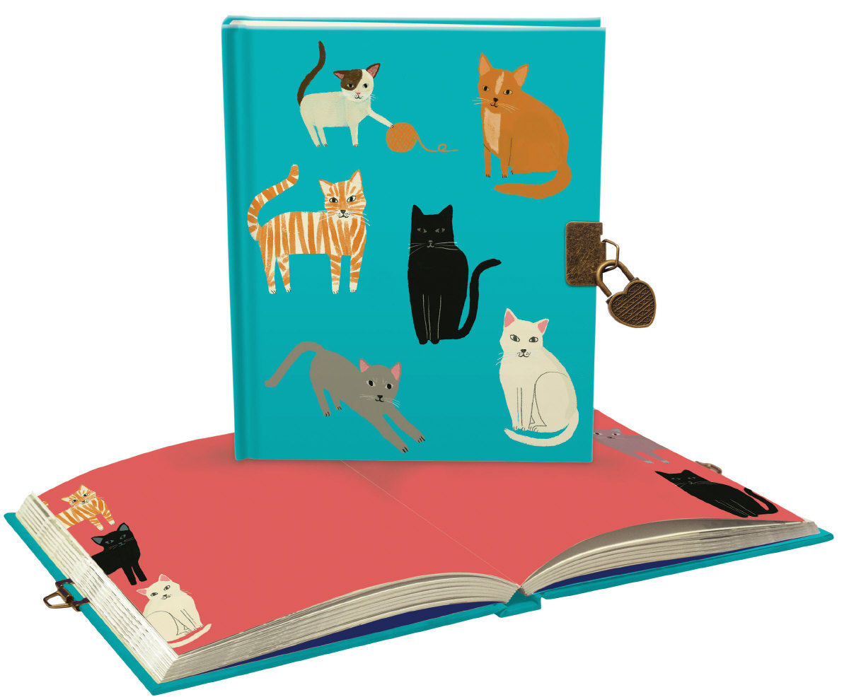 Roger la Borde Pretty Paws Lockable notebook featuring artwork by Anne Bentley