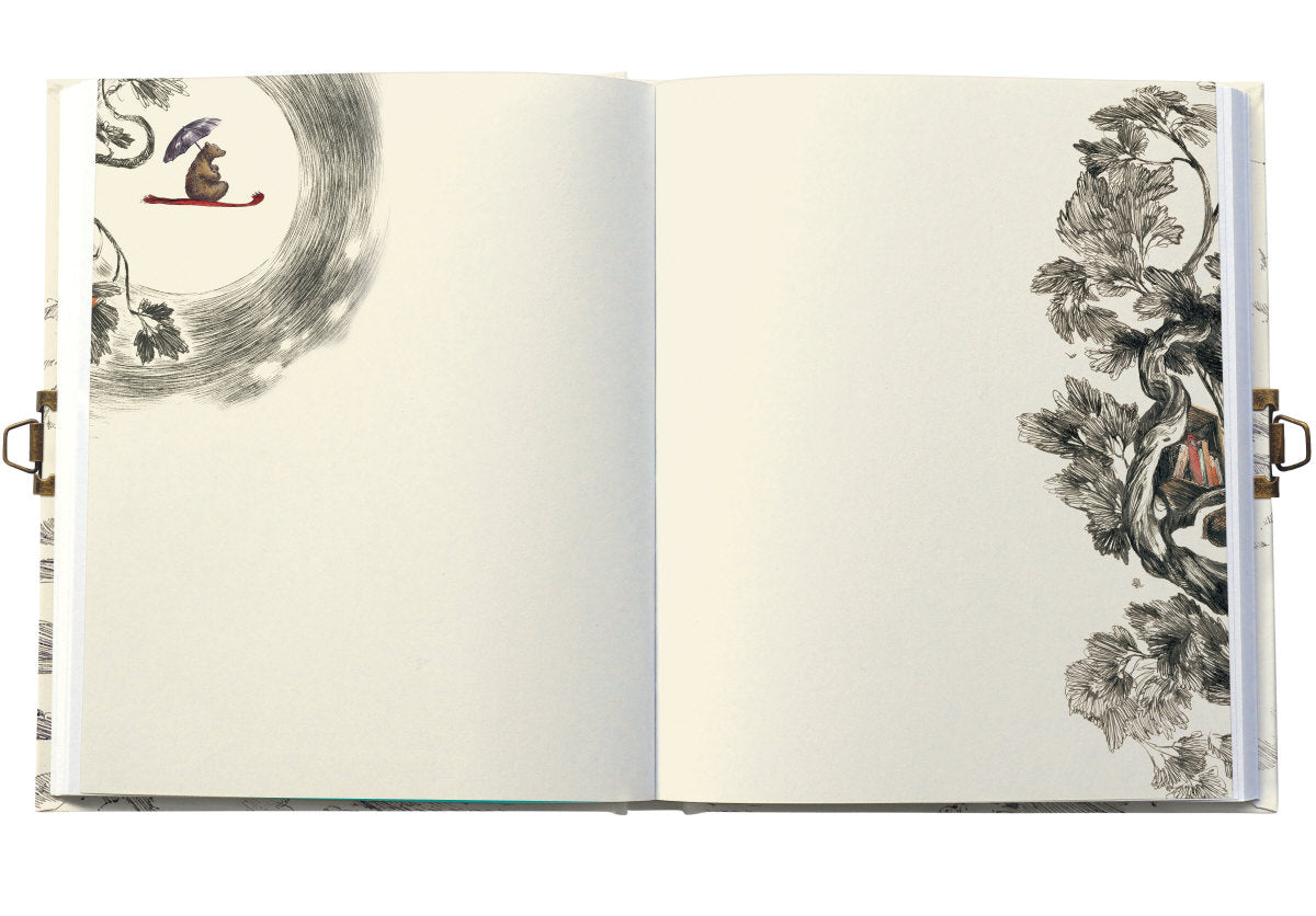 Roger la Borde Flying Bear Lockable Journal featuring artwork by Elise Hurst