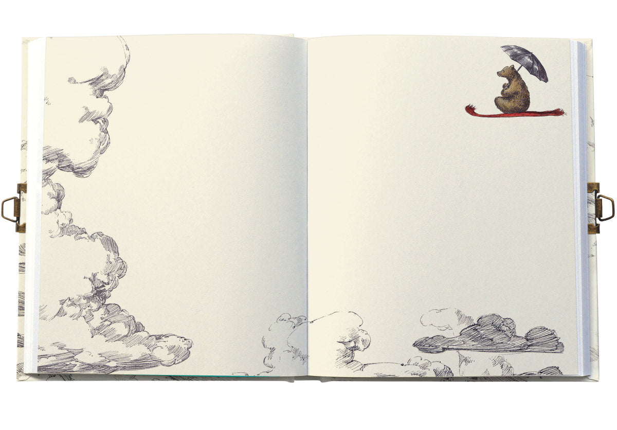 Roger la Borde Flying Bear Lockable Journal featuring artwork by Elise Hurst