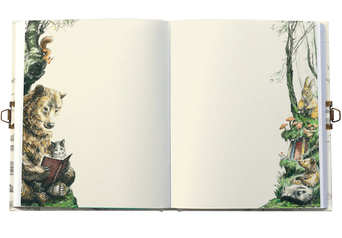Roger la Borde Flying Bear Lockable Journal featuring artwork by Elise Hurst