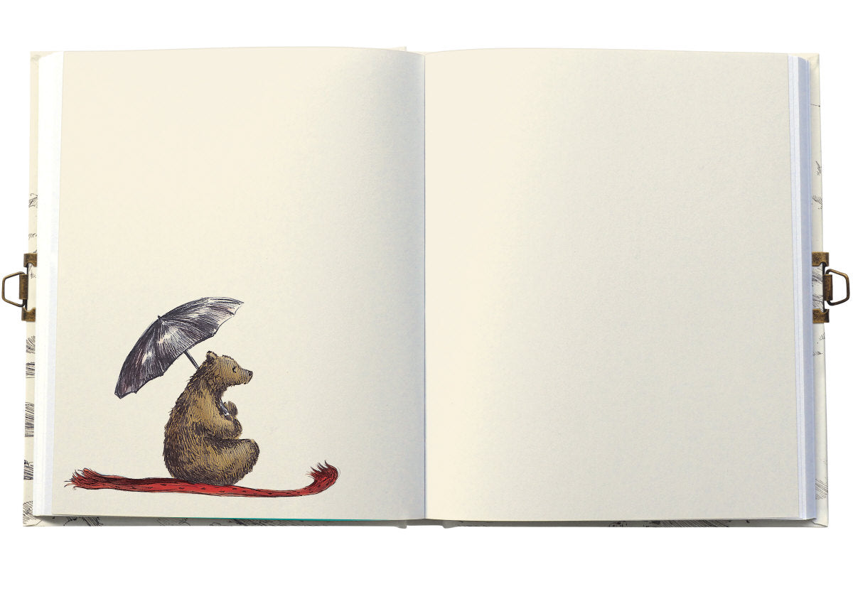 Roger la Borde Flying Bear Lockable Journal featuring artwork by Elise Hurst