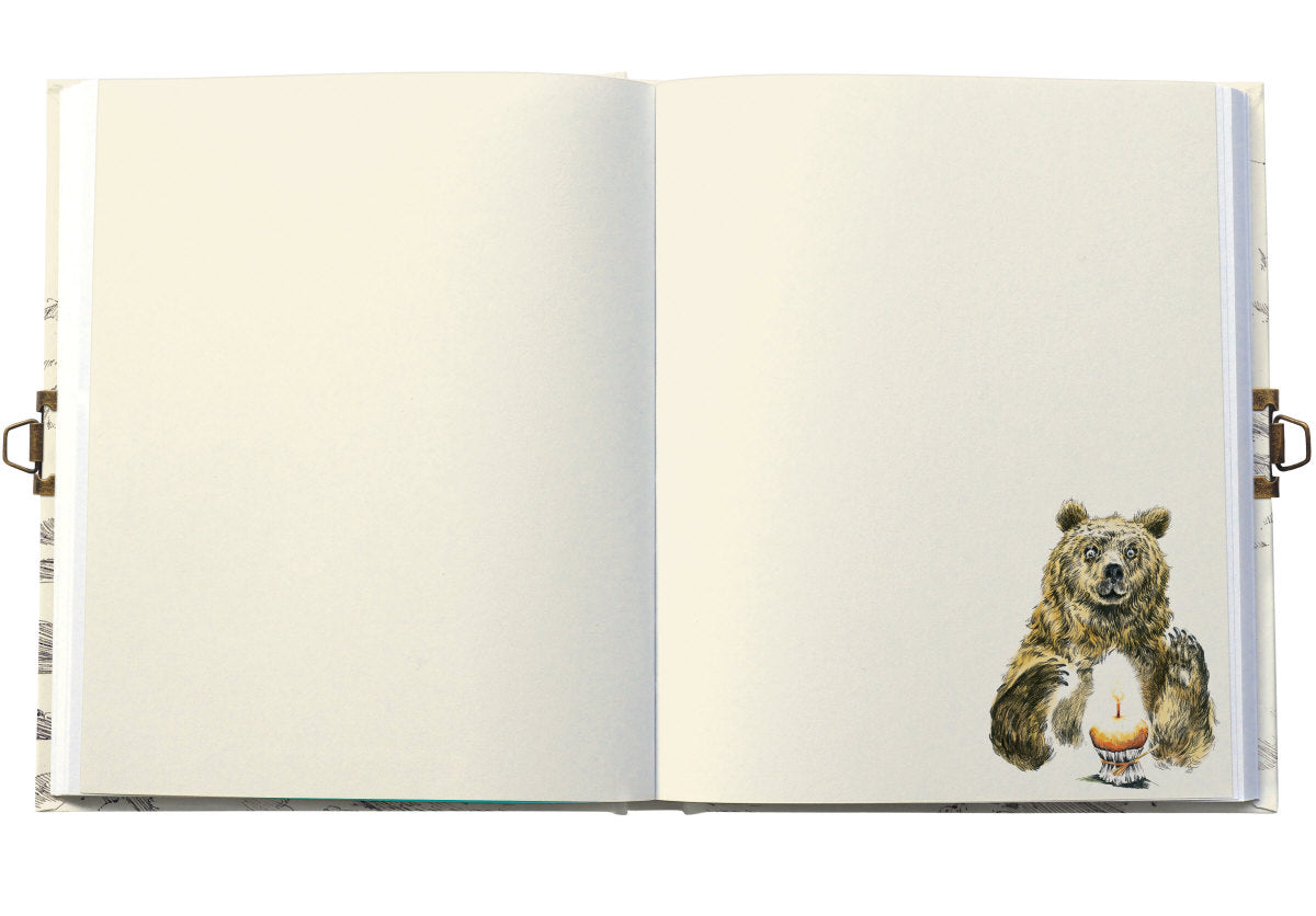Roger la Borde Flying Bear Lockable Journal featuring artwork by Elise Hurst