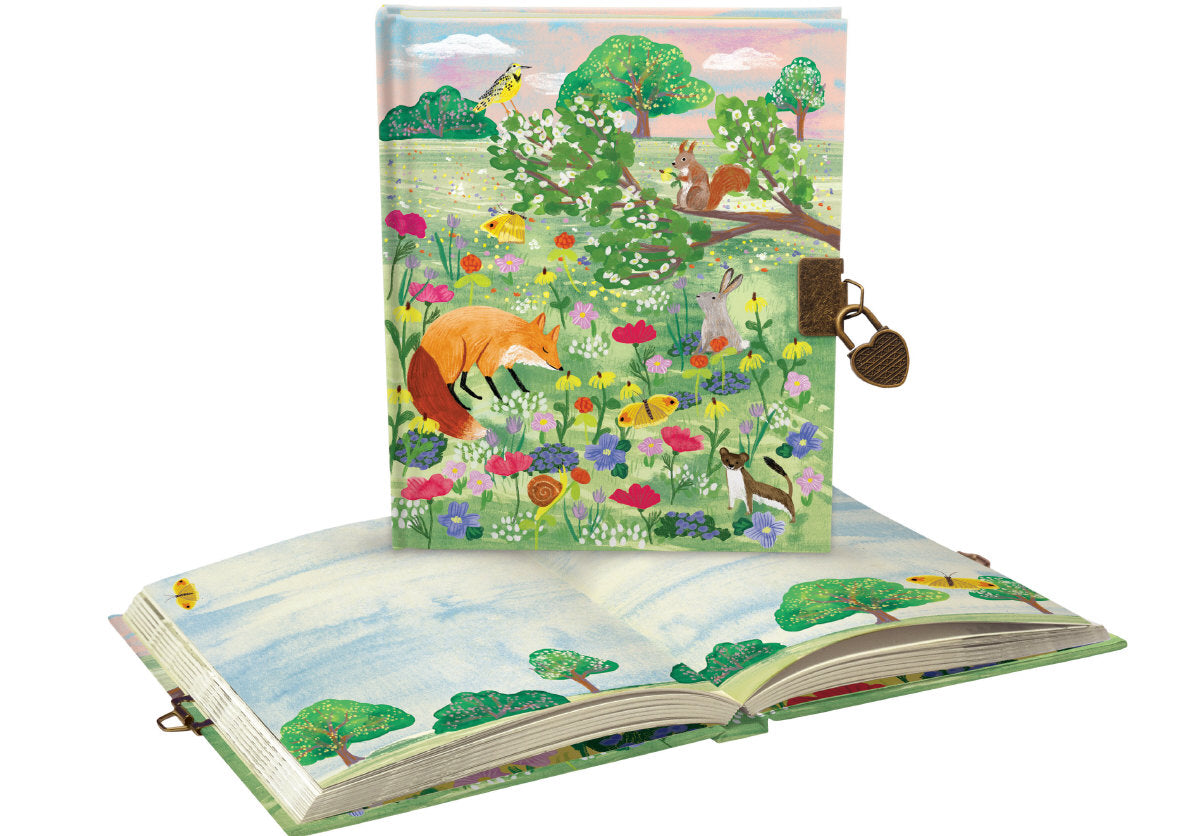 Roger la Borde Meadowland Lockable Journal featuring artwork by Katie Vernon