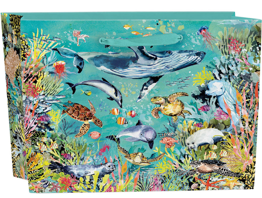 Roger la Borde Oceania Large Landscape Gift Bag featuring artwork by Fay Ford