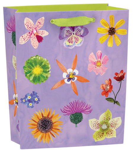 Roger la Borde Floral Supernova Small Gift Bag featuring artwork by Katie Vernon