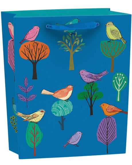 Roger la Borde Modern Birds Medium Gift Bag featuring artwork by Repeat Repeat