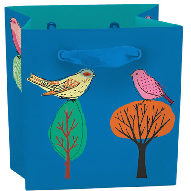 Roger la Borde Modern Birds Mini Gift Bag featuring artwork by Repeat Repeat