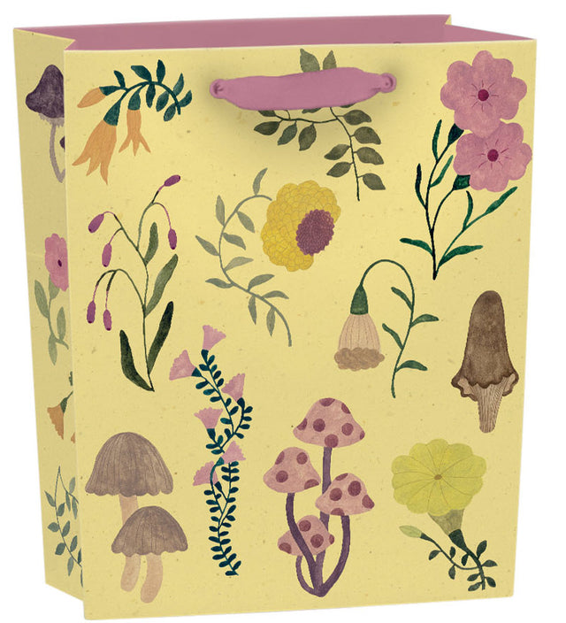 Roger la Borde Flora and Fungi Small Gift Bag featuring artwork by Karolina Ciechanska