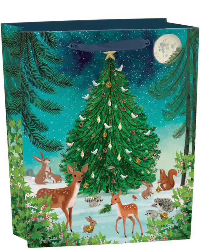 Roger la Borde Heart of the Forest Medium Gift Bag featuring artwork by Jane Newland