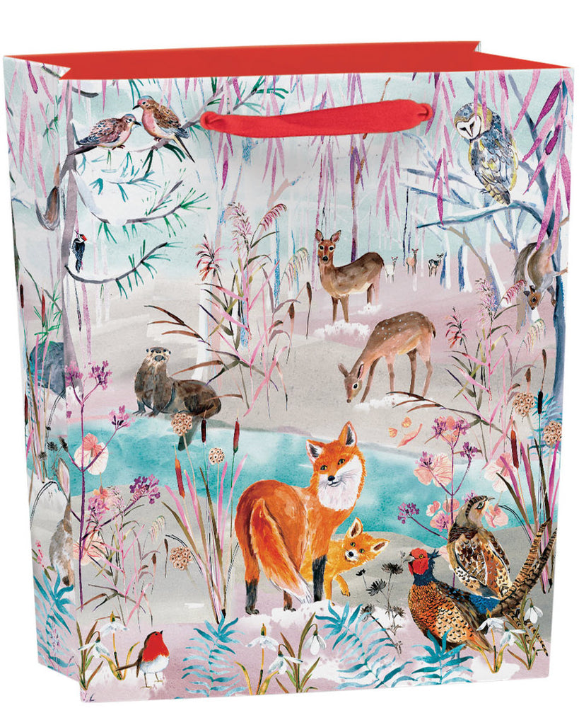 Roger la Borde Wild Winters Song Medium Gift Bag featuring artwork by Fay Ford