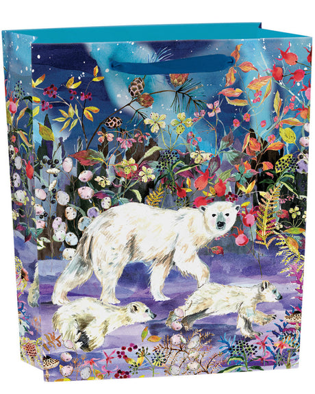 Roger la Borde Aurora Bears Medium Gift Bag featuring artwork by Fay Ford