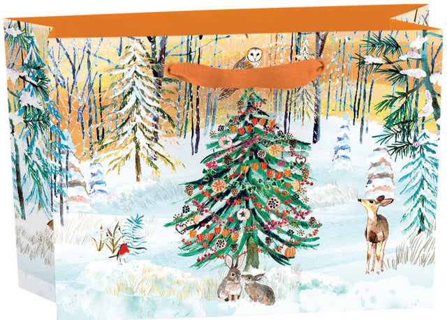 Roger la Borde Wild Winters Song Small Landscape Gift Bag featuring artwork by Fay Ford