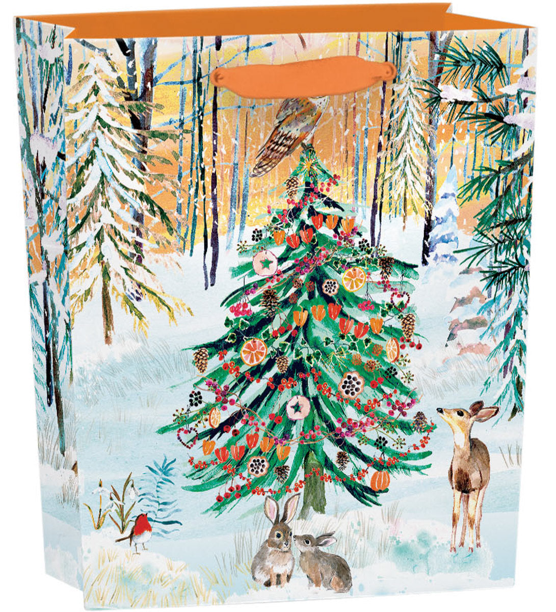 Roger la Borde Wild Winters Song Small Gift Bag featuring artwork by Fay Ford