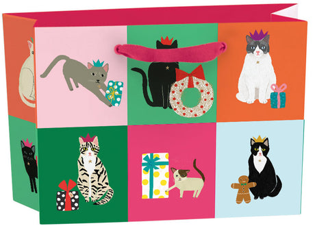 Roger la Borde Cozy Cats Small Landscape Gift Bag featuring artwork by Anne Bentley