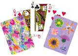 Roger la Borde Floral Supernova Playing card set featuring artwork by Katie Vernon