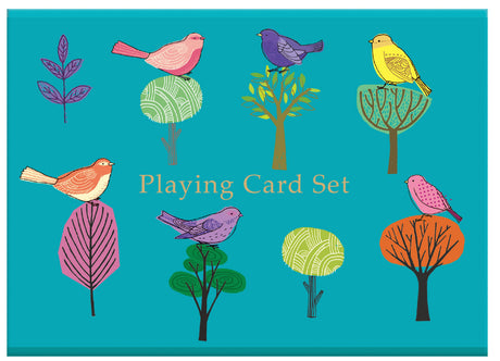 Roger la Borde Modern Birds Playing card set featuring artwork by Repeat Repeat