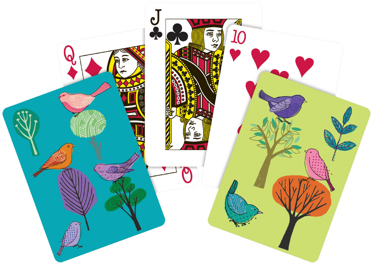 Roger la Borde Modern Birds Playing card set featuring artwork by Repeat Repeat