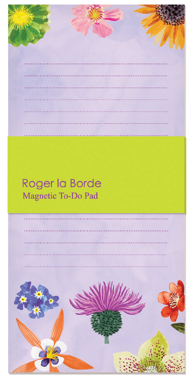 Roger la Borde Floral Supernova To-Do Notepad featuring artwork by Katie Vernon