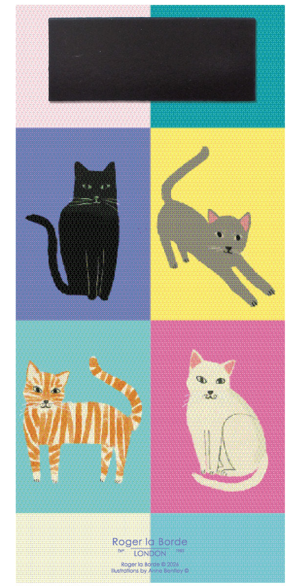 Roger la Borde Cat Etiquette To-Do Notepad featuring artwork by Anne Bentley