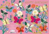 Roger la Borde Butterfly Garden Greeting card featuring artwork by Monika Forsberg