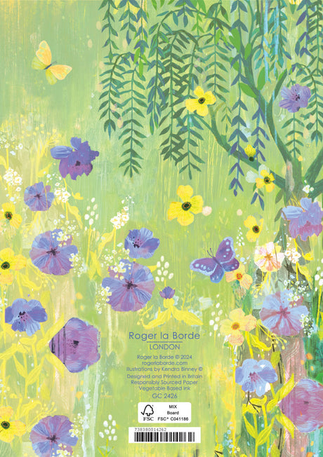 Roger la Borde Moonlit Meadow Greeting card featuring artwork by Kendra Binney