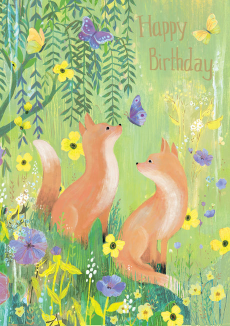 Roger la Borde Moonlit Meadow Greeting card featuring artwork by Kendra Binney